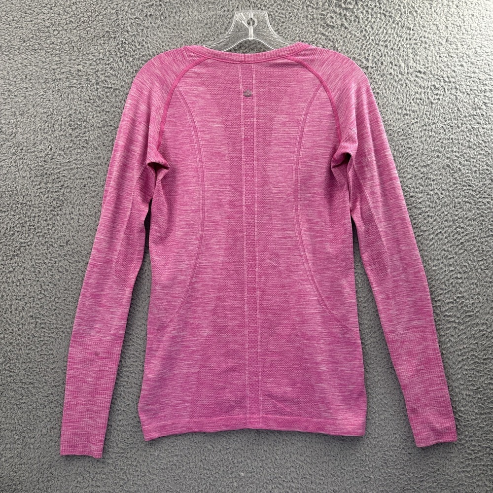 Lululemon Swiftly Long Sleeve Shirt Pink Athletic Athleisure Running Women's 8 - Picture 2 of 9